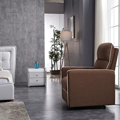BN Nordic Leisure Single Sofa Chair Fabric Sofa Multi-Functional Sofa Manual Recliner Sofa Functional Office Chair