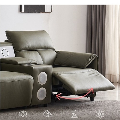BN Electric Multifunctional Sofa with High-Density Sponge and Embossed Leather Finishes Furniture Recliner Chair Sofa