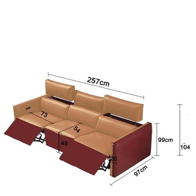 BN Space Capsule Italian Minimalist Leather Functional Sofa Combination Electric Recliner Chair Sofas Function Recliner
