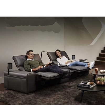 BN Italian Minimalist Coffee Table Functional Sofa Combination Electric Smart Home Theater Function Recliner Sofa