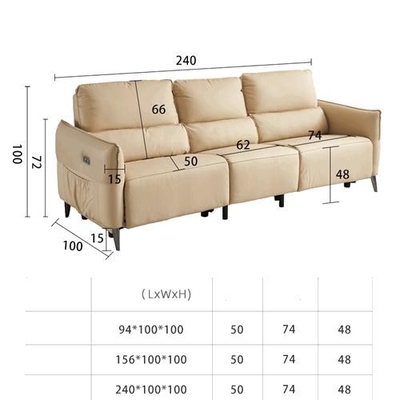 BN Modern Minimalist Functional Sofa Living Room Sofa recliner Chair Combination Recliner Function Sofa Furniture
