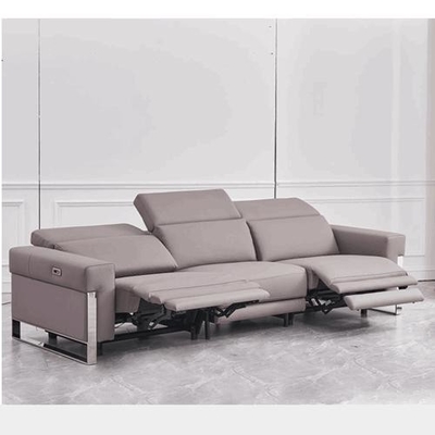 BN Leather Functional Sofa Metal Frame Modern Minimalist Usb Electric Sofa Combination Recliner Sectional Modern Sofa