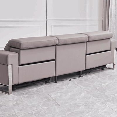 BN Leather Functional Sofa Metal Frame Modern Minimalist Usb Electric Sofa Combination Recliner Sectional Modern Sofa