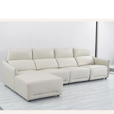 BN Italian Corner L-Shaped Sofa Electric Function Headrest Adjustable Sofa Combination Recliner Sofa Functional Sofa