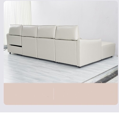 BN Italian Corner L-Shaped Sofa Electric Function Headrest Adjustable Sofa Combination Recliner Sofa Functional Sofa