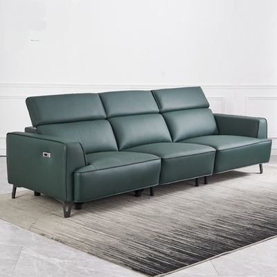BN First-Layer Cowhide Functional Sofa with Electric and USB Interface Manual Headrest Metal High Leg Function Recliner