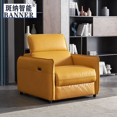 BN Recliner Function Furniture Italian-Style Functional Sofa Cowhide Smart Furniture Electric USB Sofa Function Recliner