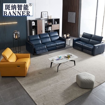 BN Recliner Function Furniture Italian-Style Functional Sofa Cowhide Smart Furniture Electric USB Sofa Function Recliner