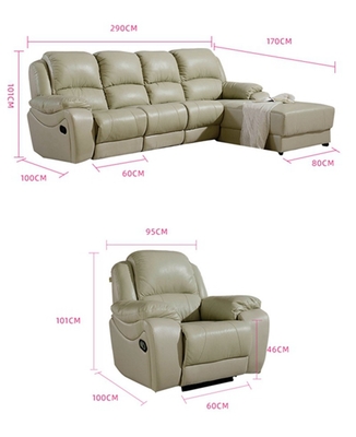 BN Leather Functional Sofa with Electric For Living Room Multifunctional Chair Sofa  Corner Function Recliner Sofa