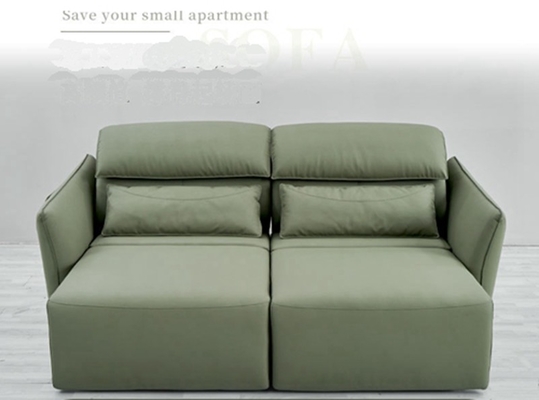 BN Push-Pull Sofa Bed Solid Wood Frame Multifunctional Sofa Bed Electric Switch Panel Telescopic Function Sofa Bed