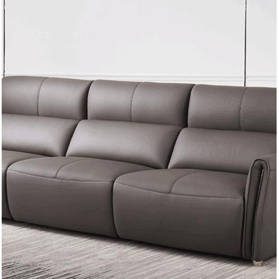 BN Functional Sofa L Shape Combination Top Layer Cowhide High Density Sponge Functional Electric Recliner Sofa