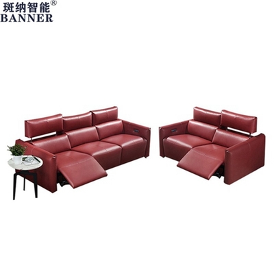 BN Space Capsule Italian Minimalist Leather Functional Sofa Corner Living Room Combination Electric Recliner Chair Sofa