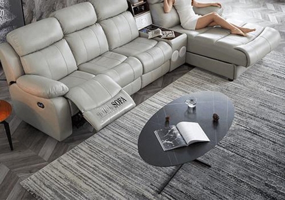 BN Leather Smart Sofa Capsule Home Theater Modern Minimalist Functional Sofa with L Shape Combination Electric Recliner