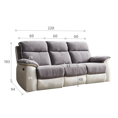 BN Electric Reclining Leather Sofa Living Room Single Double Three Seats Combination Function Chiar Sofa Recliner