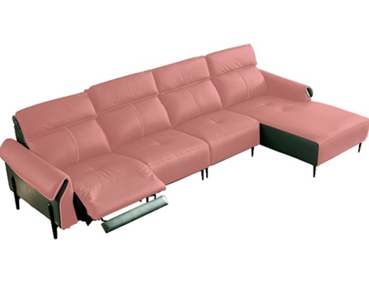 BN Minimalist Cowhide Functional Sofa Living Room Intelligent Furniture L-Shape Combination Electric Recliner Sofa