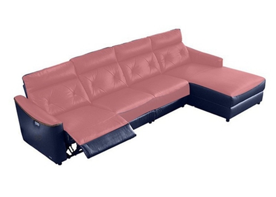 BN Italian-Style Sofa Cinema Living Room Minimalist Combination First Layer Cowhide Corner Sofa Recliner Functional Sofa