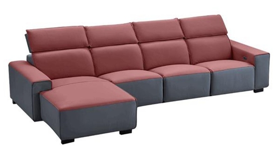 BN Italian Living Room Smart Sofa Function Modern Left And Right Corner Napa Leather Electric Functional Recliner Sofa