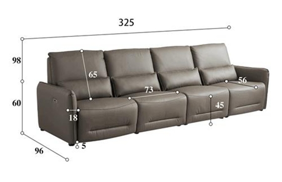 BN Modern Minimalist Cowhide Leather Living Room Intelligent Smart Chair Sofa Recliner Sofa Electric Functional Sofa
