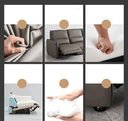 BN Modern Minimalist Cowhide Leather Living Room Intelligent Smart Chair Sofa Recliner Sofa Electric Functional Sofa