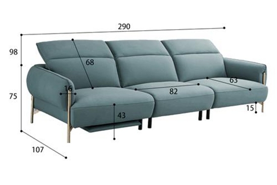 BN Modern Minimalist Leather Lift-Type Multifunctional Sofa Living Room Smart Furniture Bed Sofa Combination Recliner