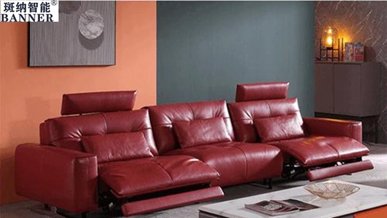 BN Leather Functional Soft Sofa Space Capsule Cinema Smart Sofa Living Room Combination Electric Reclining Chair Sofa