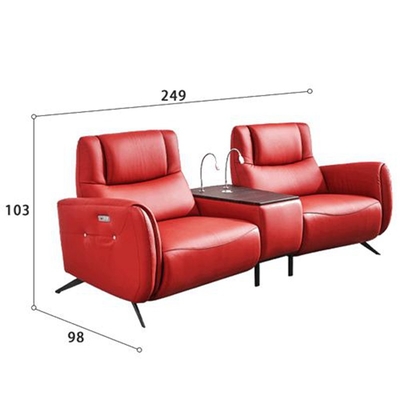 BN Leather Function Mechanism Sofa Recliner Chair Multifunctional Italian Minimalist Cinema Electric Recliner Sofa