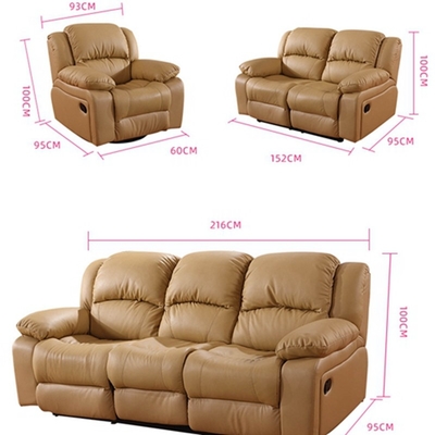 BN Office Sofa Combination Modern Minimalist Sofa Reclining Functional Leather Recliner Chair Sofa Electric Recliner