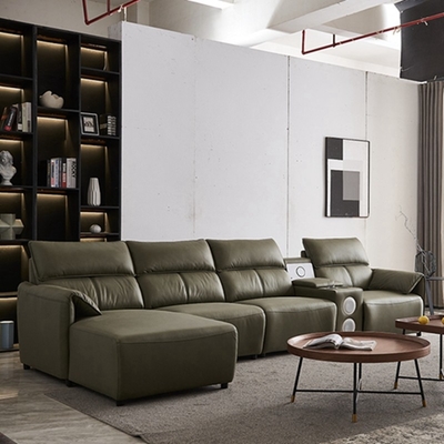 BN Electric Multifunctional Sofa with High-Density Sponge and Embossed Leather Finishes Furniture Recliner Chair Sofa