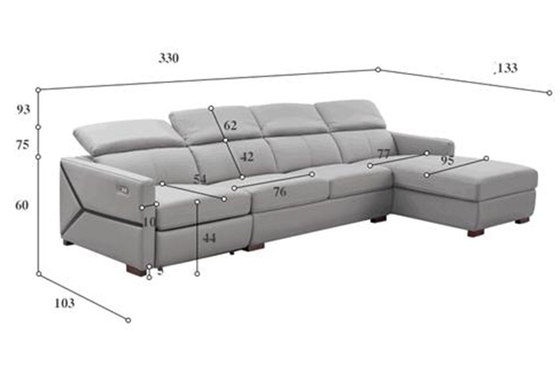 BN Modern Minimalist Sofa Living Room Genuine leather Functional Sofa Electric Recliner Chair Sofa Function Recliner