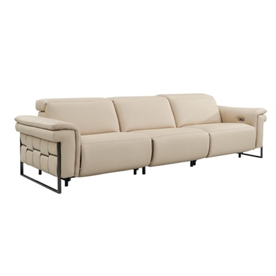 BN Customizable Functional Sofa with Top Layer Cowhide and Switch Panel Design Smart Furniture Recliner Chair Sofa