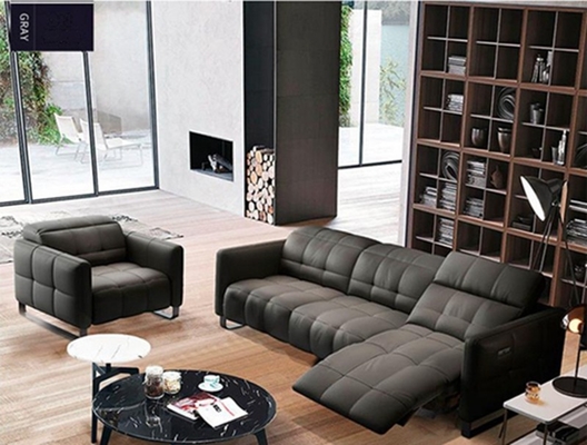 BN Italian-Style Chair Sofa Bed Electric Function Leather Sofa Modern Living Room Space Capsule Recliner Functional Sofa