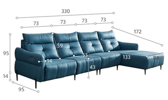 BN Multi-Purpose Functional Sofa with Electric USB Stand and Switch Panel Features Reclining Sofa Function Recliner