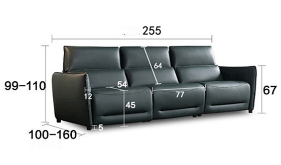 BN Leather Sofa Bed Italian Living Room Combination Space Capsule Electric Multifunctional Sofa Smart Recliner Sofa
