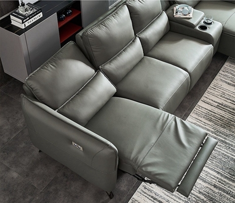 BN Electric Functional Sofa with Electric Switch Panel and First Layer Cowhide Material Intelligent Furniture Recliner
