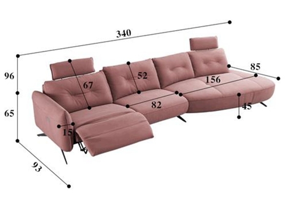 BN Multifunctional Sofa Italian Minimalist Genuine Cowhide Leather Living Room Functional Sofa Electric Recliner Sofas