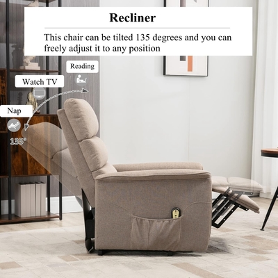 BN Electric Elderly Sofa Chair Lift Fabric Multi Functional Pregnant Women Remote Control Stretching Sofa Recliner Chair