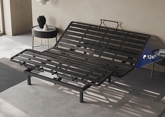 BN Intelligent Bed Frame With Adjustable Multi Angle Posture Zero Pressure Remote Control Lifting Function Iron Frame