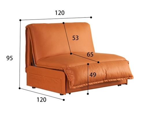 BN Stretching Function Sofa Bed Living Room Household Single Folding Sofa Bed Technology Cloth Electric Sofa Bed