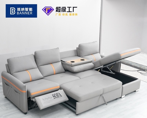 BN Modern Electric Sofa Bed Multifunctional Flip Back Sofa With Storage Cabinet Queen Sofa Bed Functional Sofa Recliner