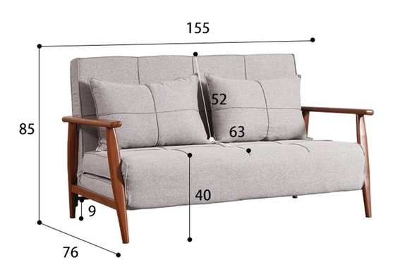 BN New Style Folding Sofa Bed Double Sofa Variable Tatami Bed Living Room Small Unit Sofa Bed Modern Functional Couch So