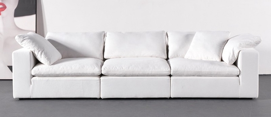 BN Italian Furniture Large Seat Deep Fabric Sofa Sailboat Living Room Corner Sofa
