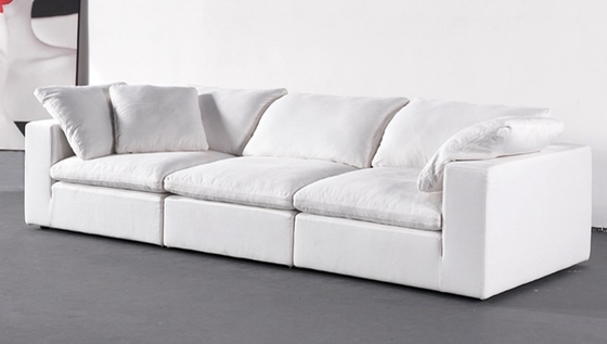 BN Italian Furniture Large Seat Deep Fabric Sofa Sailboat Living Room Corner Sofa