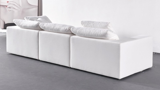 BN Italian Furniture Large Seat Deep Fabric Sofa Sailboat Living Room Corner Sofa