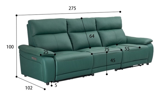BN Multi Functional Adjustable Cinema Sofa Three Seaters Home Theater Sofa Combination Electric Recliner Sofa