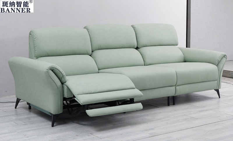 BN Modern Style Leather Sofa Living Room Technology Cloth Three-Seater Sofa Electric Recliner Functional Chair Sofa